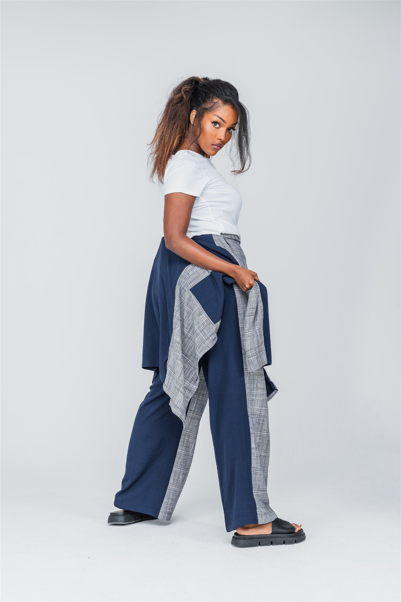Oversized Colour Block Blouse
